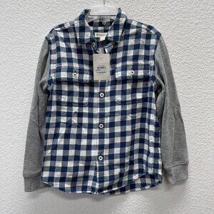 Tucker + Tate Boys Shirt Sz 4 Long Sleeve Button-Down Plaid Checked School NWTs